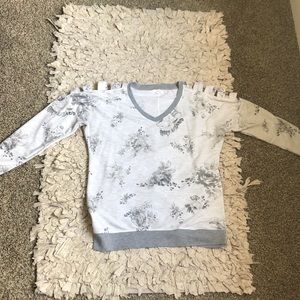 Cold shoulder sweater